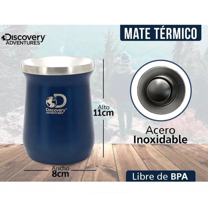 Mate De Acero Inoxidable De 236 Ml Discovery Adventures