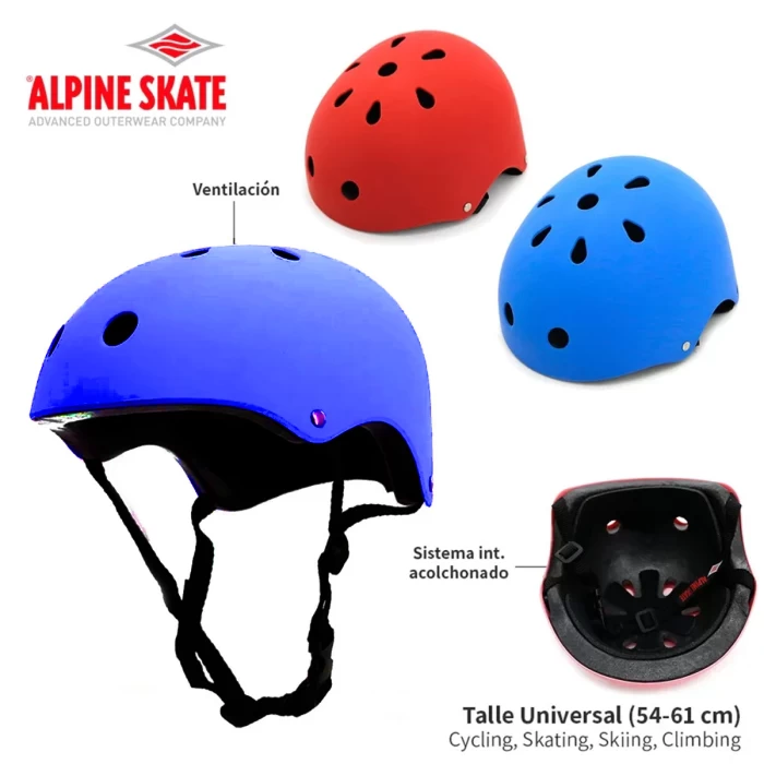 Casco Niños Alpine Skate 14121 Bici Skate Rollers Monopatin