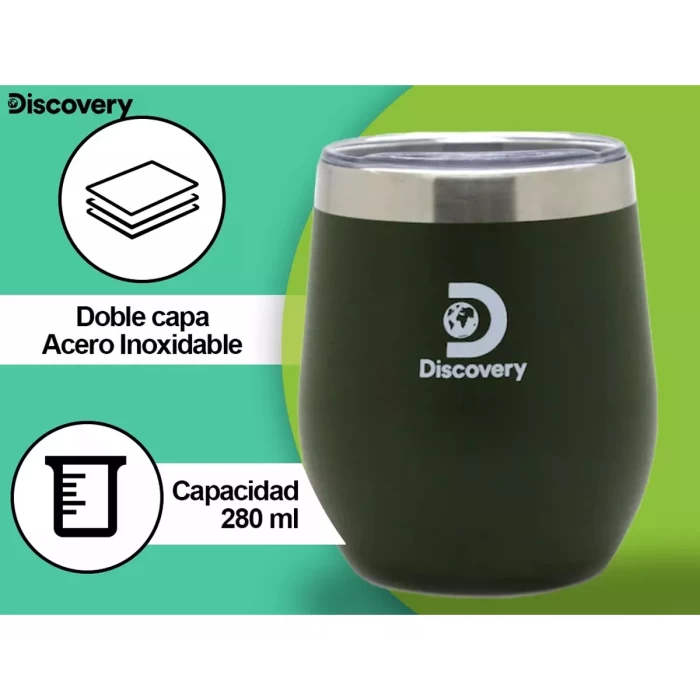 Mate Discovery Acero Inoxidable 280ml + Tapa