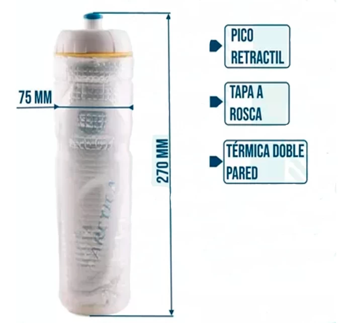 Caramañola Plastica Termica Doble Pared Fire Bird 750ml