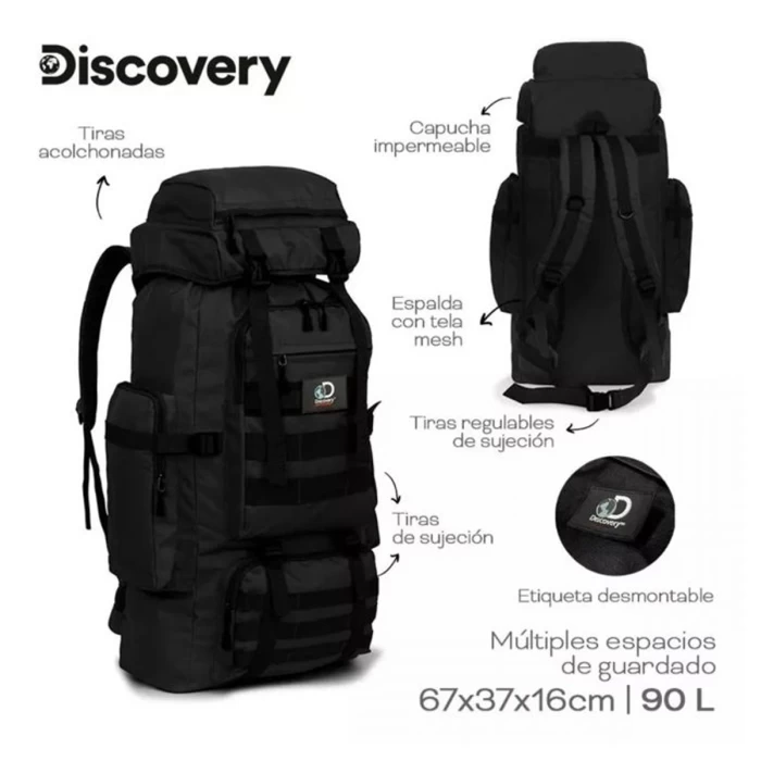 Mochila Camping Discovery 90L 21793 tactica trekking