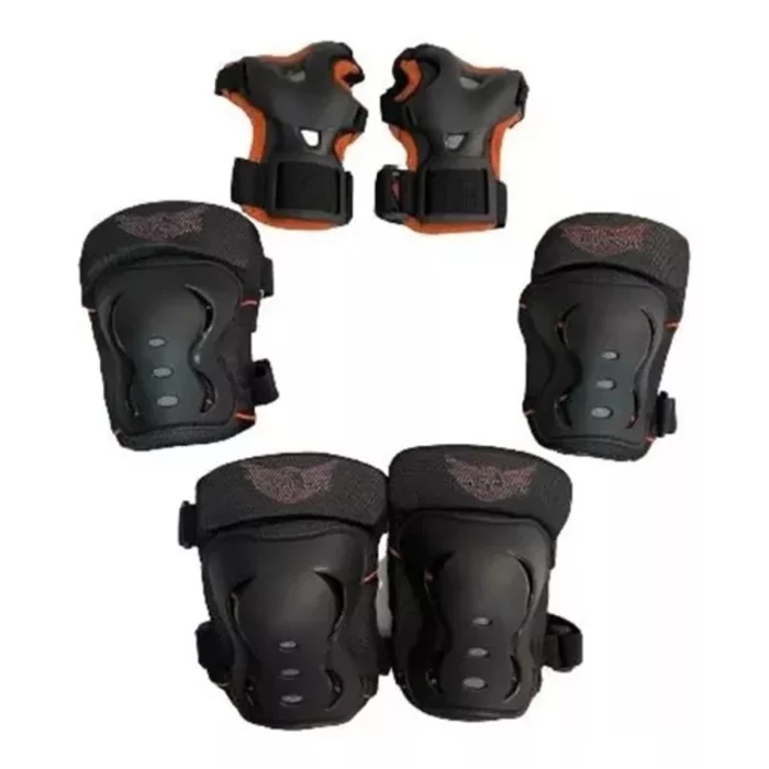 Set De Proteccion Roller Skate Muñequera Rodillera Codera