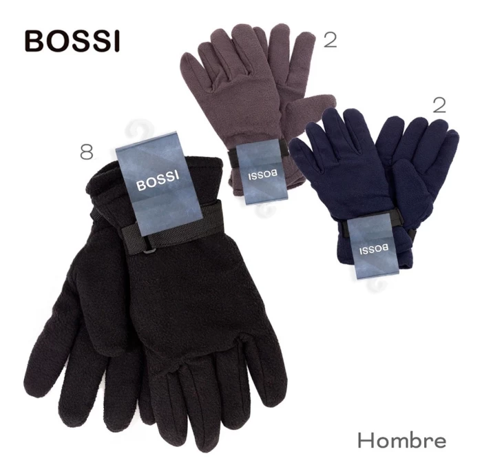 Guante Bossi Hombre Con Tira De Ajuste 50615 Invierno