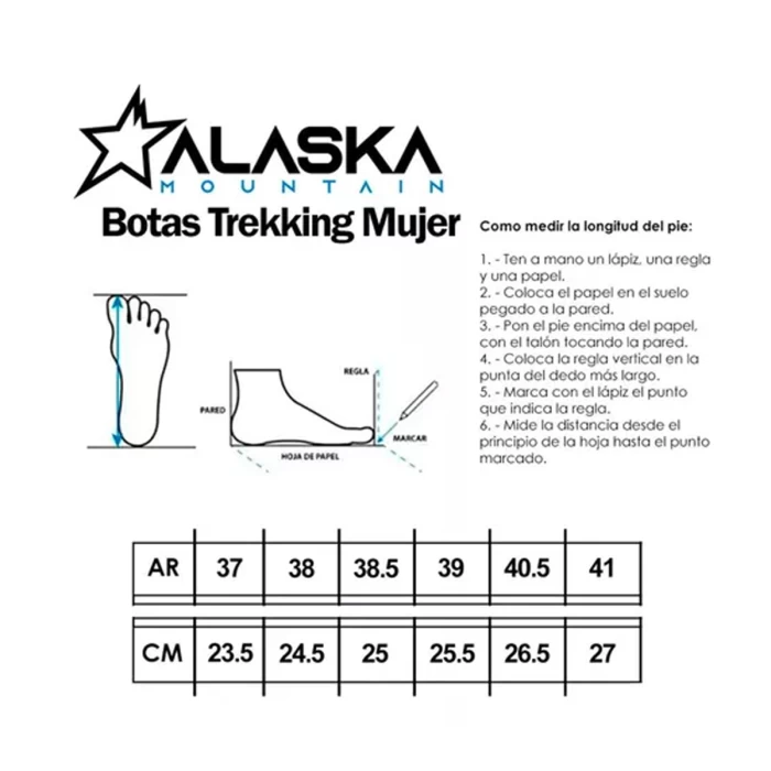 Botas De Trekking Impermeables Para Mujer Alaska Jade