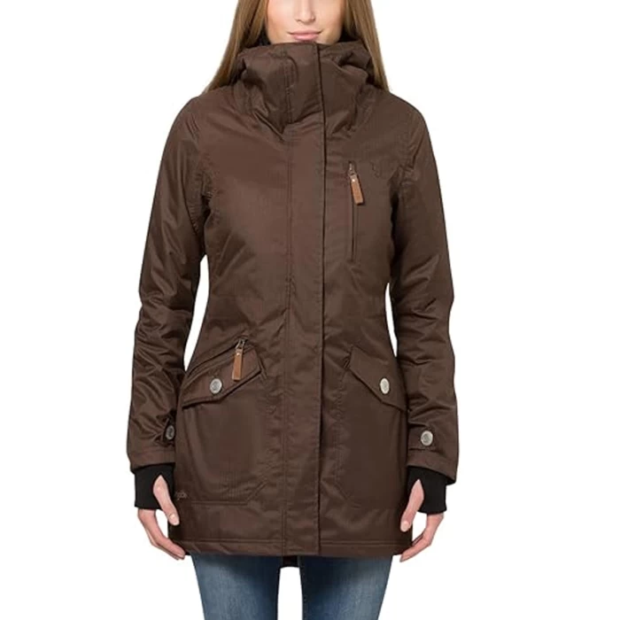 Campera Larga Impermeable Invierno Mujer Berydale Parka