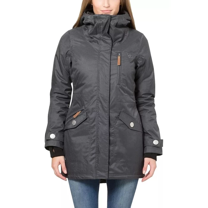 Campera Larga Impermeable Invierno Mujer Berydale Parka