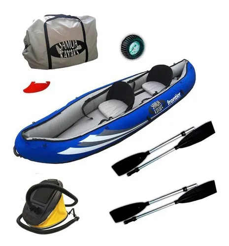 Kayak Doble Canoa Inflable Frontier +inflador+remos