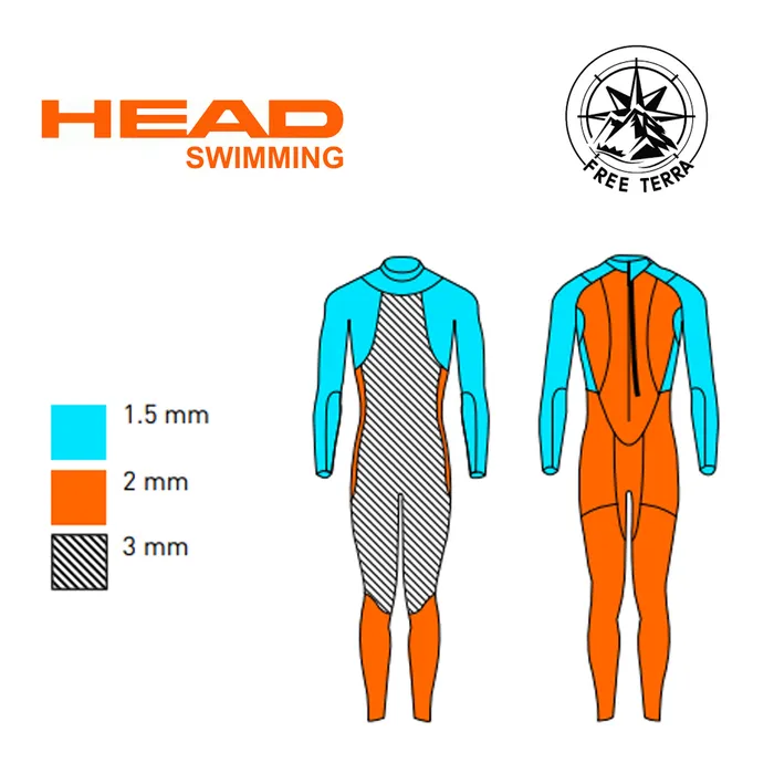 Traje De Neoprene De Mujer Head Ow Shell Fs 3.2.2 Lady