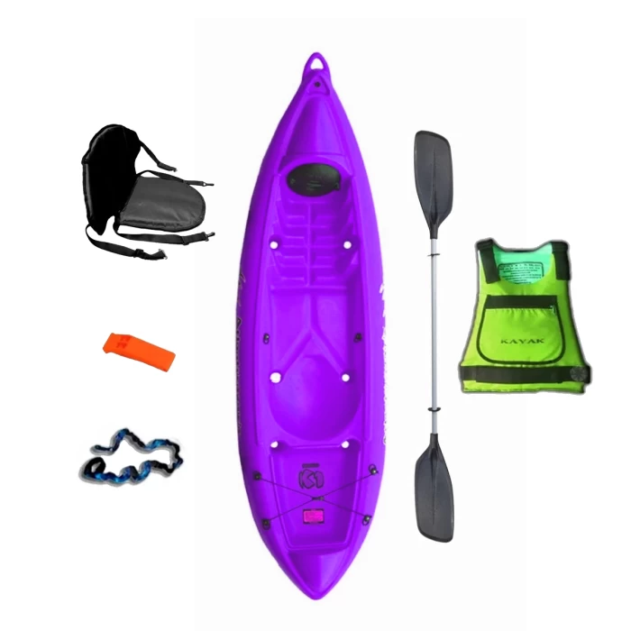 Kayak Para 1 Persona Ideal Para Recreacion y Pesca K1 de Atlantikayaks Combo Recreacional