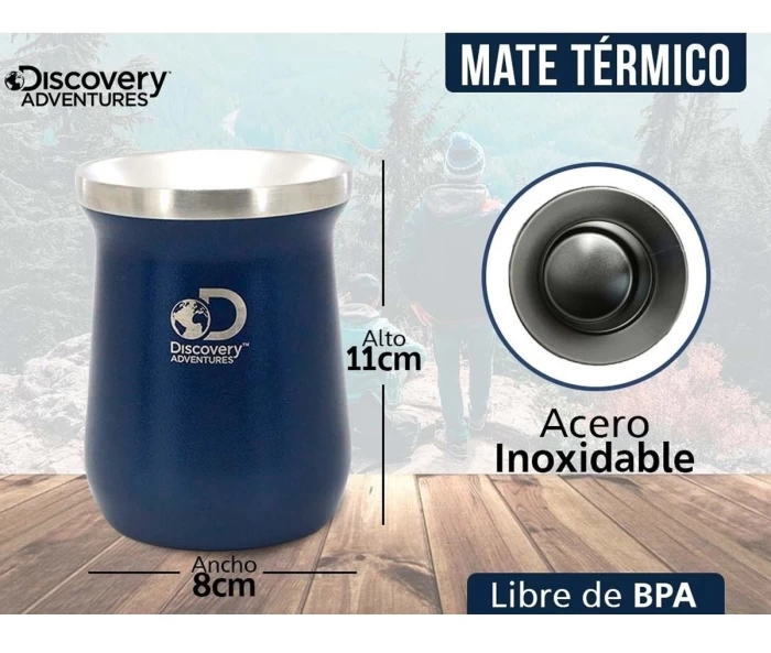 Mate De Acero Inoxidable De 236 Ml Discovery Adventures