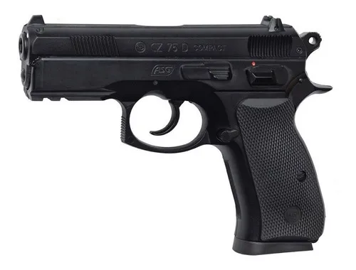 Pistola De Co2 Asg Cz 75d Compact Balines 4.5 Mm Acero