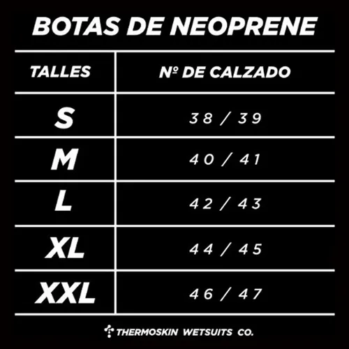 Botas Termicas Punta Redonda Neoprene 3,5 Mm Thermoskin