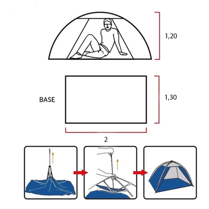 Carpa Playera Nomadic Autoarmable Beach Tent Automatica