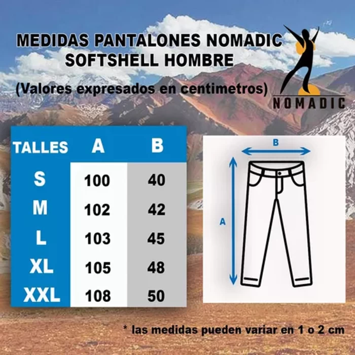 Pantalon Impermeable Trekking Nomadic Bicapa Termosellado