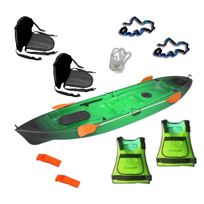 Kayak Ideal Rio Mar Laguna Skandynavian Ragnarok Combo Recreacional Para 2 Personas