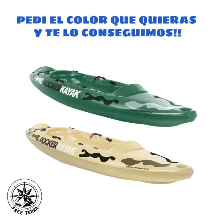 Kayak Para 1 Persona Rocker One Camuflado Ideal Pesca y Recreacion
