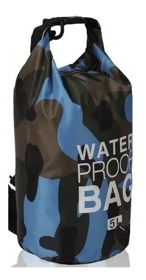 Bolso estanco 5Lt.(pvc 0,3) Camuflado Water ProoF 