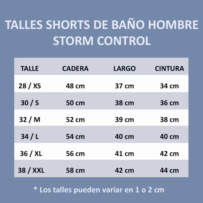 Short De Baño Storm Control 6200 Para Hombre Playa