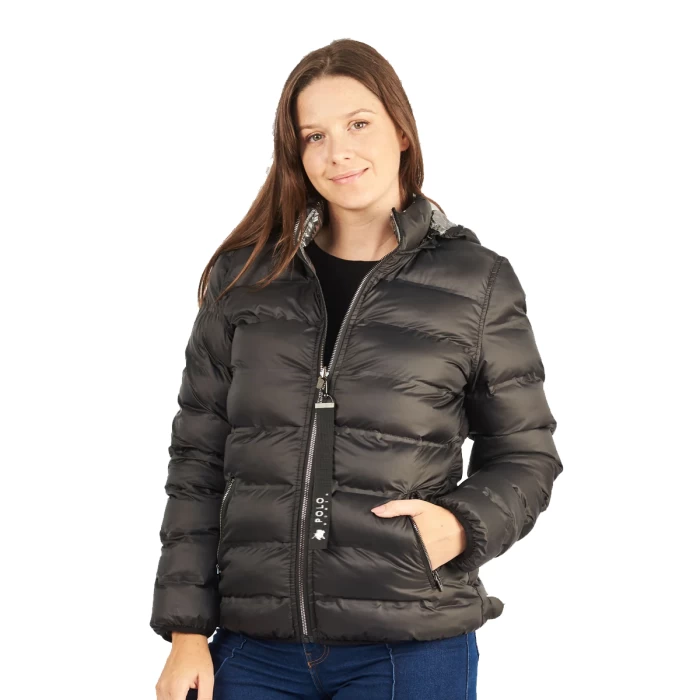 Campera Puffer Reversible Mujer Oxford Polo Club Taya