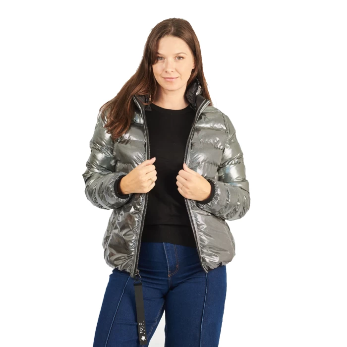 Campera Puffer Reversible Mujer Oxford Polo Club Taya