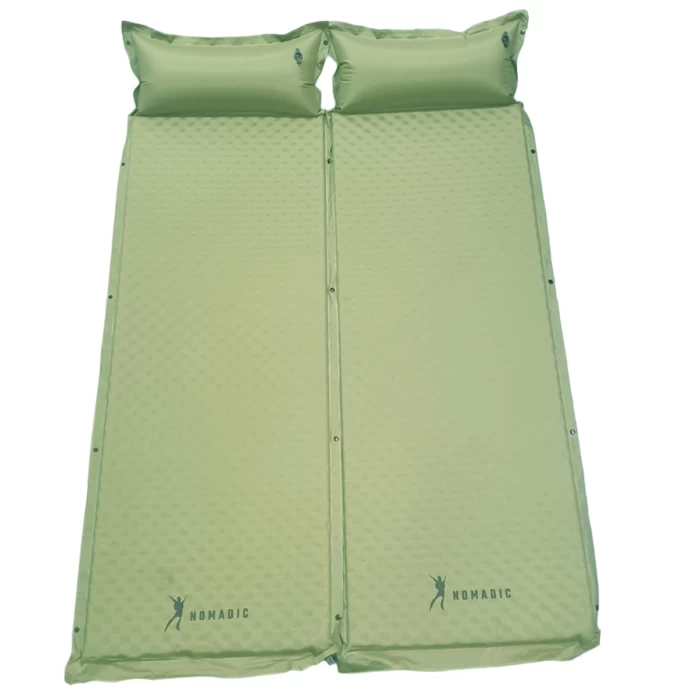 Combo NOMADIC Camping 2 colchonetas autoinflables y almohada