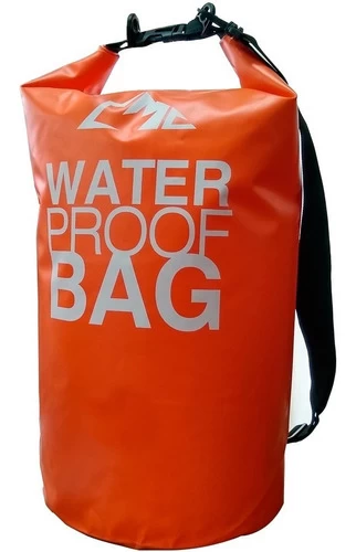 Bolso estanco 20lt Naranja Water Proof Bag 